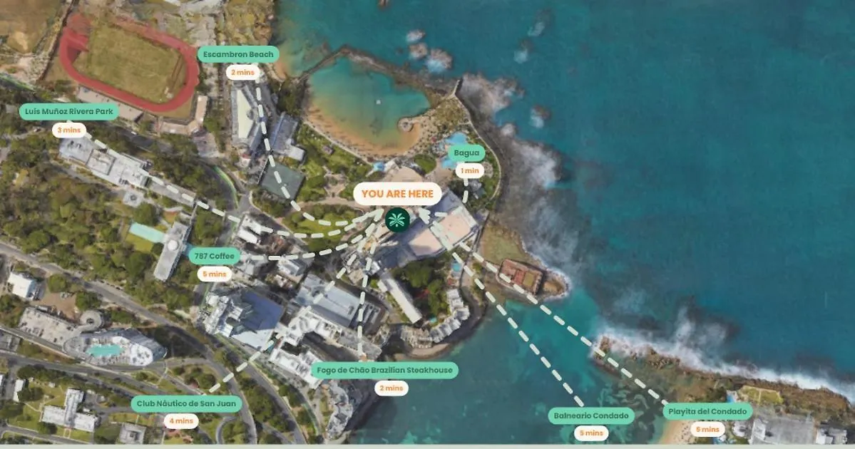 Seaside Terrace Condado Close To The Beach San Juan Lejlighed